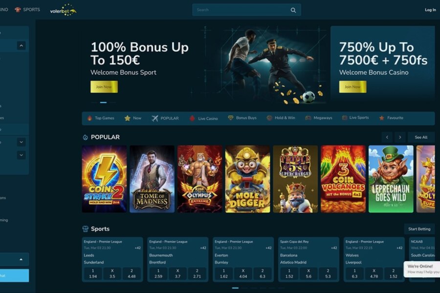 Volerbet Casino - Page de Connexion